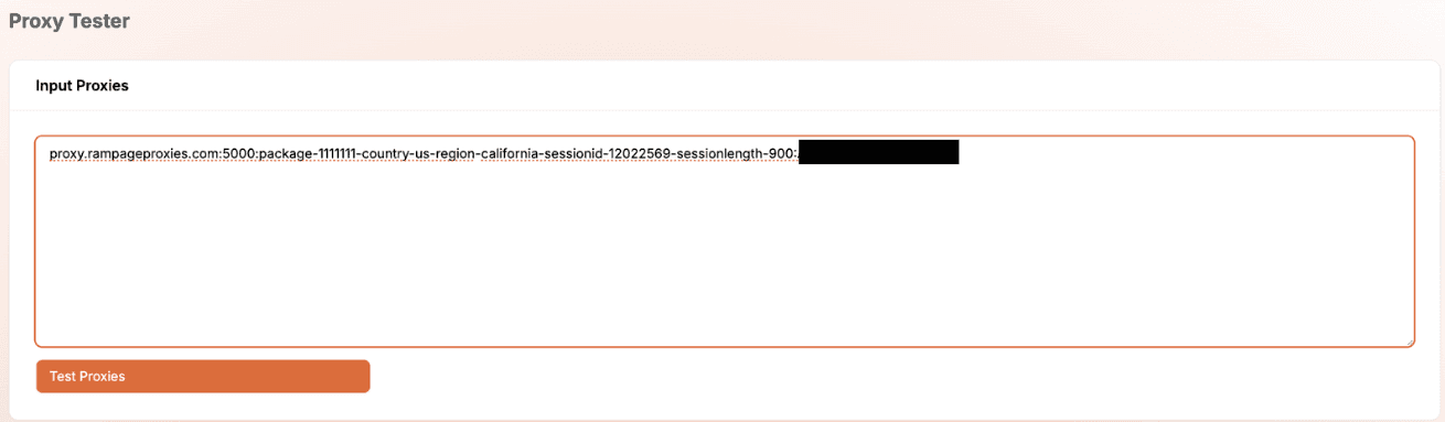 Proxy testing